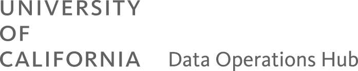 University of California Data Operations Hub